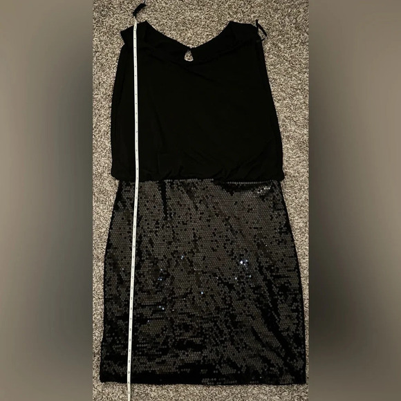 Cynthia Rowley Women’s Black sequence dress size 14 - Picture 9 of 9